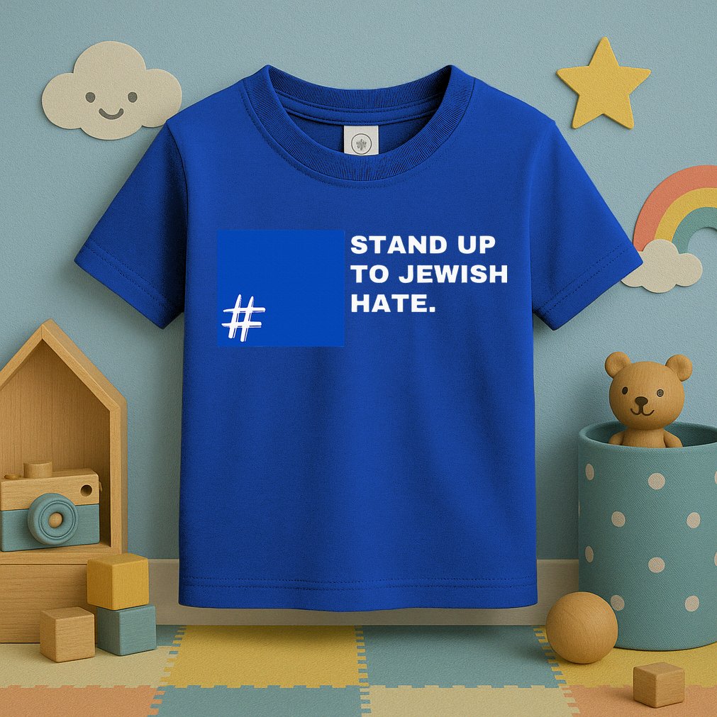 Stand Up To Jewish Hate Blue Square Support Israel  Toddler T-Shirt