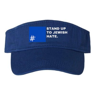 Stand Up To Jewish Hate Blue Square Support Israel  Visor