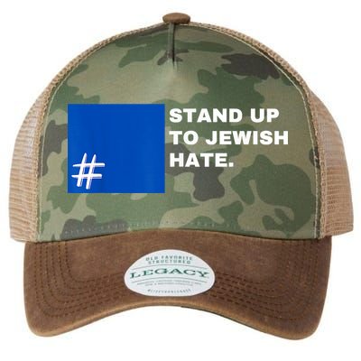 Stand Up To Jewish Hate Blue Square Support Israel Legacy Tie Dye Trucker Hat