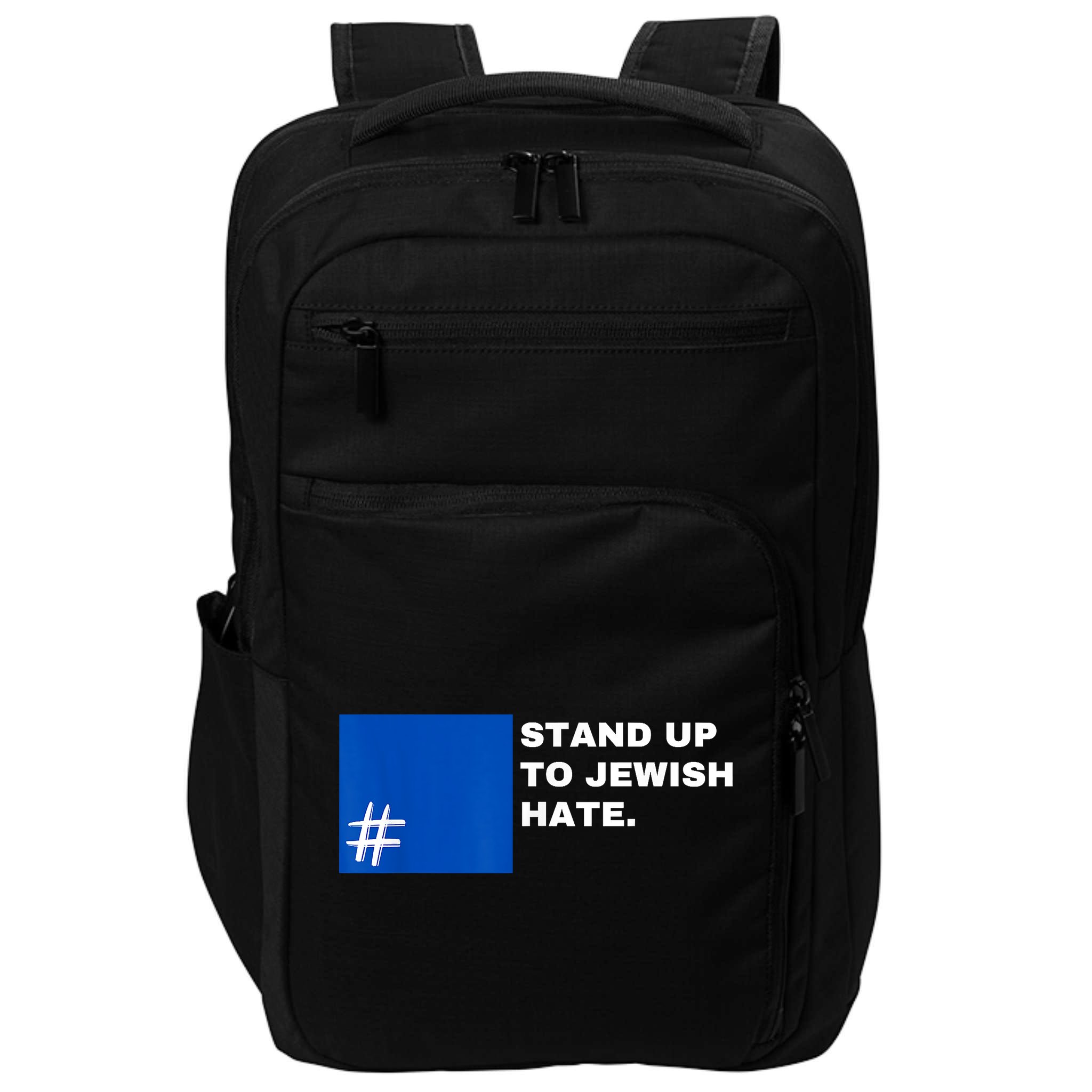 Stand Up To Jewish Hate Blue Square Support Israel Impact Tech Backpack