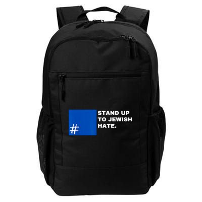 Stand Up To Jewish Hate Blue Square Support Israel Backpack