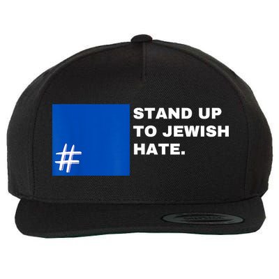 Stand Up To Jewish Hate Blue Square Support Israel Wool Snapback Cap