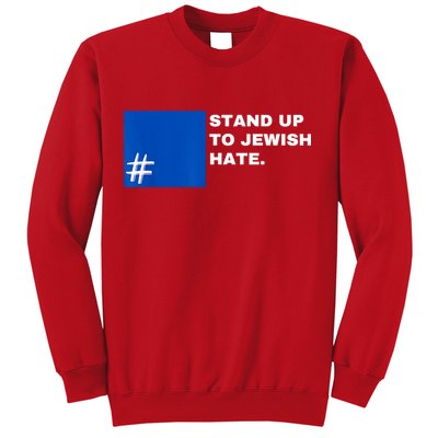 Stand Up To Jewish Hate Blue Square Support Israel Sweatshirt