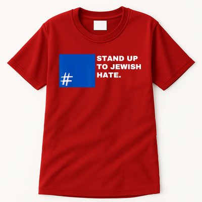 Stand Up To Jewish Hate Blue Square Support Israel Tall T-Shirt