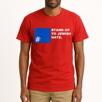 Stand Up To Jewish Hate Blue Square Support Israel Tall T-Shirt