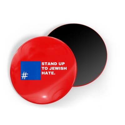 Stand Up To Jewish Hate Blue Square Support Israel Magnet