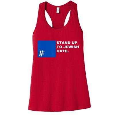 Stand Up To Jewish Hate Blue Square Support Israel Womens Tank Top