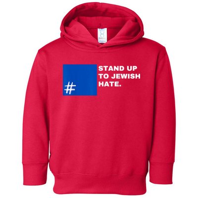 Stand Up To Jewish Hate Blue Square Support Israel Toddler Hoodie
