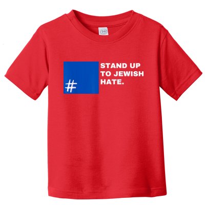 Stand Up To Jewish Hate Blue Square Support Israel Toddler T-Shirt