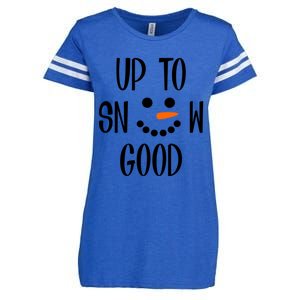 Snow Up To Snow Good Winter Gift Enza Ladies Jersey Football T-Shirt