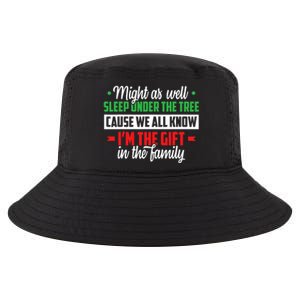 Sleep Under The Tree Cause We All Know I'm The Gift In The Family Christmas Cool Comfort Performance Bucket Hat