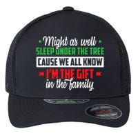 Sleep Under The Tree Cause We All Know I'm The Gift In The Family Christmas Flexfit Unipanel Trucker Cap