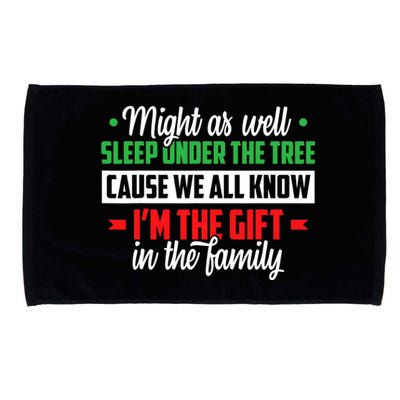 Sleep Under The Tree Cause We All Know I'm The Gift In The Family Christmas Microfiber Hand Towel