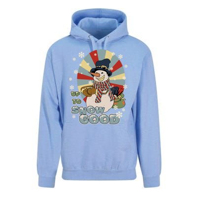 Snow Up To Snow Good Retro Holiday Design Gift Unisex Surf Hoodie