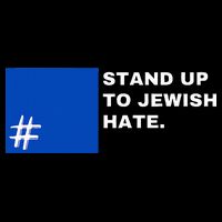 Stand Up To Jewish Hate Blue Square Support Israel   Flatbill Hat