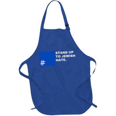 Stand Up To Jewish Hate Blue Square Support Israel   Apron