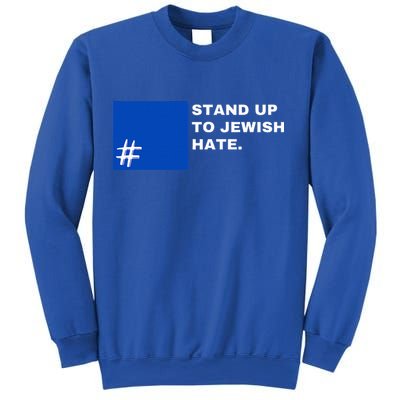 Stand Up To Jewish Hate Blue Square Support Israel   Sweatshirt