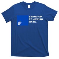 Stand Up To Jewish Hate Blue Square Support Israel   T-Shirt