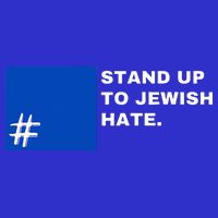 Stand Up To Jewish Hate Blue Square Support Israel   16 in Basic Backpack