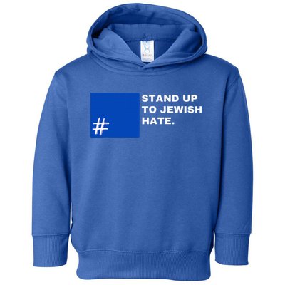 Stand Up To Jewish Hate Blue Square Support Israel   Toddler Hoodie