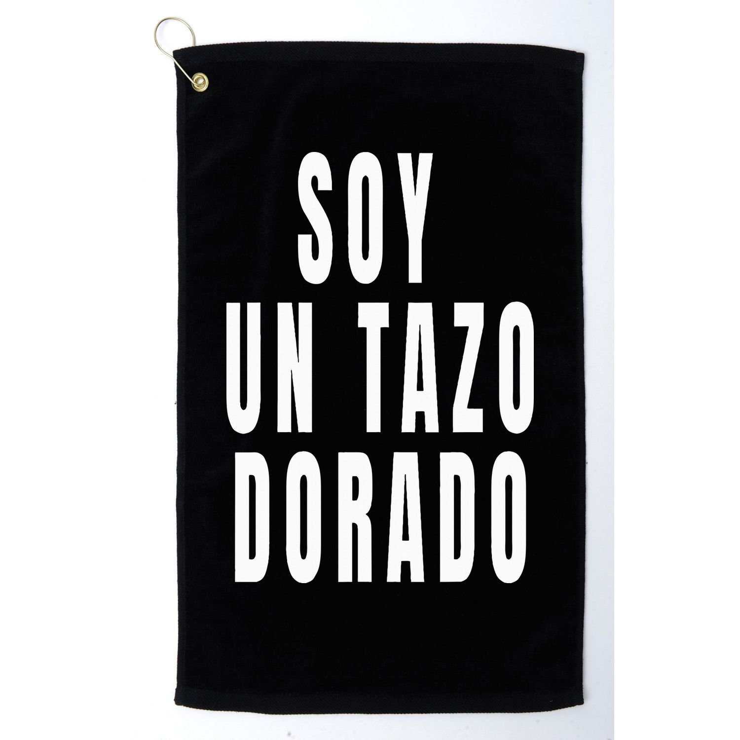 Soy Un Tazo Dorado Golf Towel
