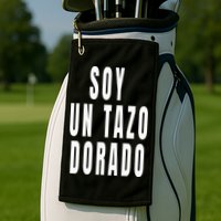 Soy Un Tazo Dorado Golf Towel