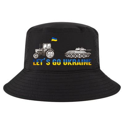 Support Ukraine Ukrainian Farmer Tractor Tank Let Go Ukraine Gift Cool Comfort Performance Bucket Hat