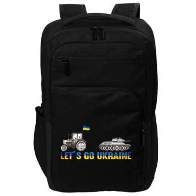 Support Ukraine Ukrainian Farmer Tractor Tank Let Go Ukraine Gift Impact Tech Backpack