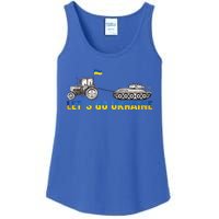 Support Ukraine Ukrainian Farmer Tractor Tank Let Go Ukraine Gift Ladies Essential Tank