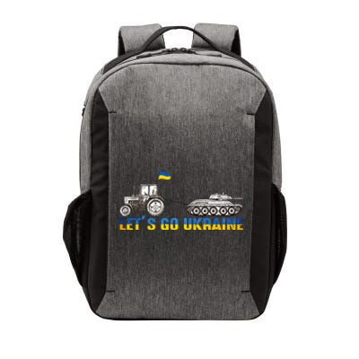 Support Ukraine Ukrainian Farmer Tractor Tank Let Go Ukraine Gift Vector Backpack