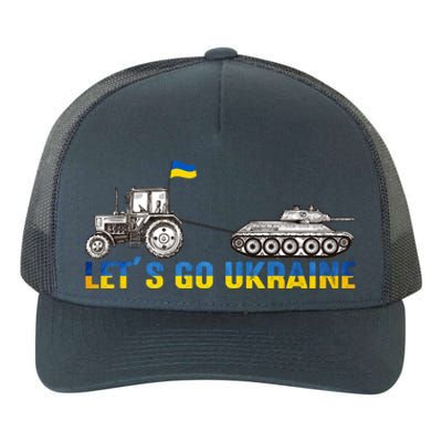 Support Ukraine Ukrainian Farmer Tractor Tank Let Go Ukraine Gift Yupoong Adult 5-Panel Trucker Hat