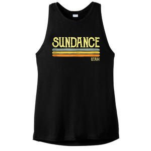 Sundance Utah Ut Souvenir Gift Ladies PosiCharge Tri-Blend Wicking Tank