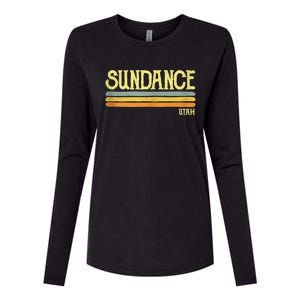 Sundance Utah Ut Souvenir Gift Womens Cotton Relaxed Long Sleeve T-Shirt