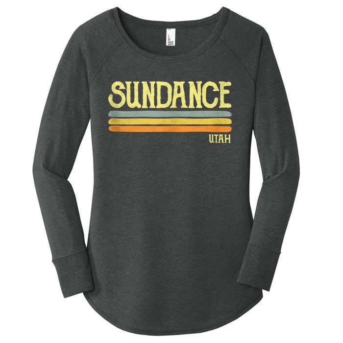 Sundance Utah Ut Souvenir Gift Women's Perfect Tri Tunic Long Sleeve Shirt