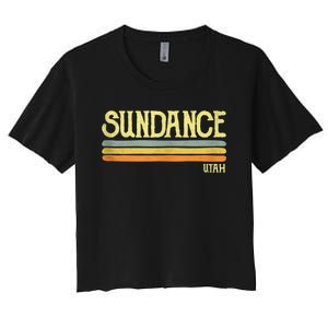 Sundance Utah Ut Souvenir Gift Women's Crop Top Tee