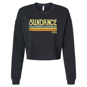 Sundance Utah Ut Souvenir Gift Cropped Pullover Crew