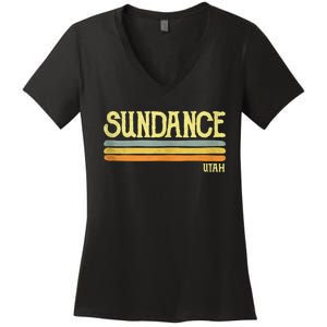 Sundance Utah Ut Souvenir Gift Women's V-Neck T-Shirt