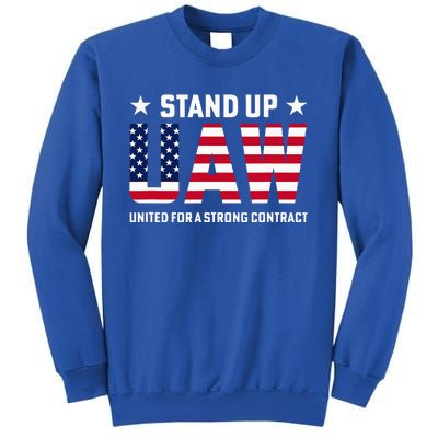 Stand Up UAW United For A Strong Contract Angry Union Worker Sweatshirt