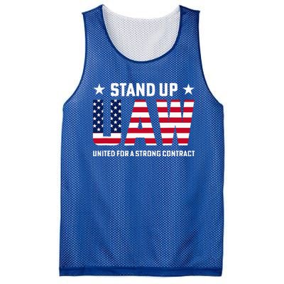 Stand Up UAW United For A Strong Contract Angry Union Worker Mesh Reversible Basketball Jersey Tank