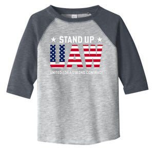 Stand Up UAW United For A Strong Contract Angry Union Worker Toddler Fine Jersey T-Shirt