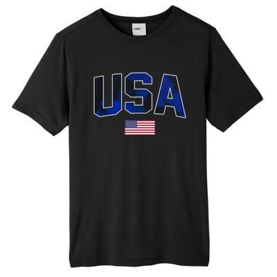 States United USA Tie Dye Soccer Jersey American Football Tall Fusion ChromaSoft Performance T-Shirt