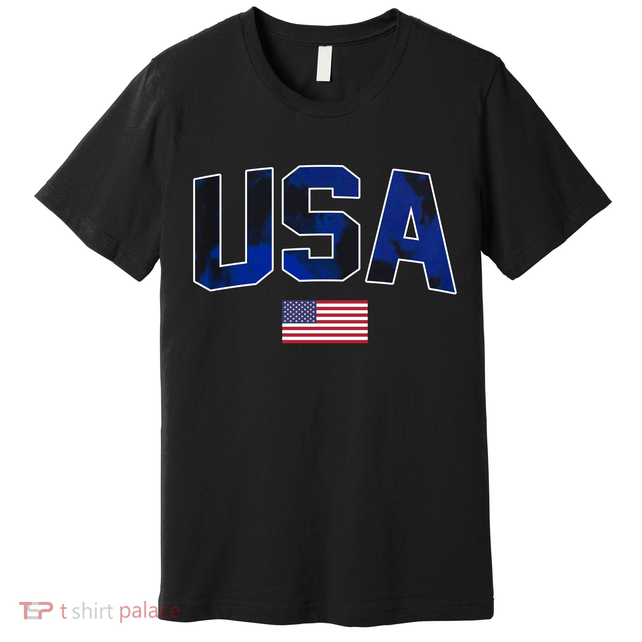 States United USA Tie Dye Soccer Jersey American Football Premium T-Shirt