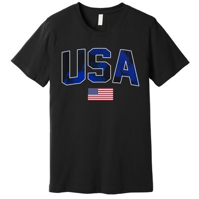 States United USA Tie Dye Soccer Jersey American Football Premium T-Shirt