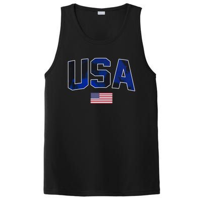 States United USA Tie Dye Soccer Jersey American Football PosiCharge Competitor Tank