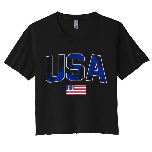 States United USA Tie Dye Soccer Jersey American Football Crop Top