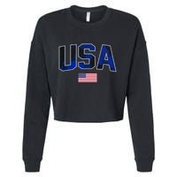 States United USA Tie Dye Soccer Jersey American Football Cropped Pullover Crew