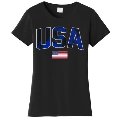 States United USA Tie Dye Soccer Jersey American Football Women's T-Shirt