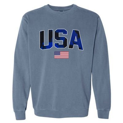 States United USA Tie Dye Soccer Jersey American Football Garment-Dyed Sweatshirt