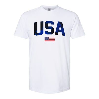 States United USA Tie Dye Soccer Jersey American Football Softstyle CVC T-Shirt