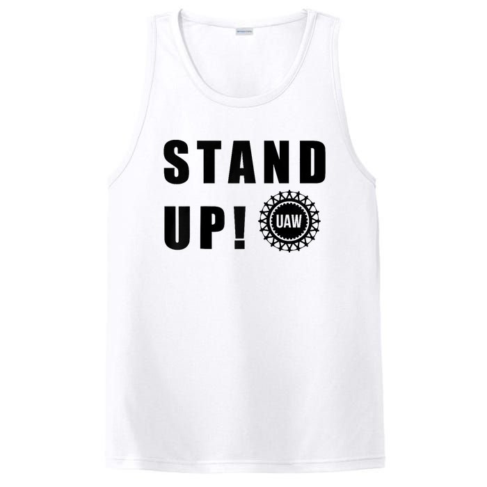 Stand Up UAW Solidarity United Auto Workers Anti AI Strike PosiCharge Competitor Tank